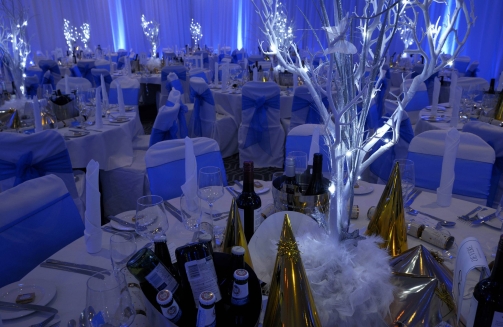 Winter wonderland theming'